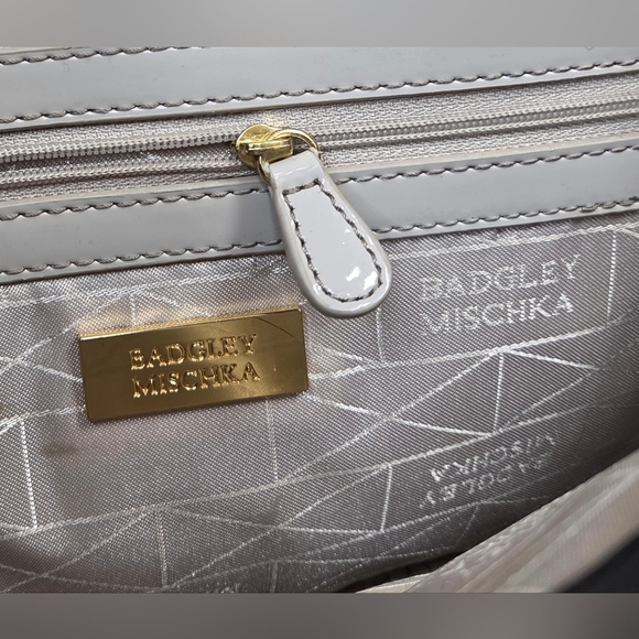 Badgley Mitchka Black Saffiano Leather Lena Satchel - Picture 11 of 15